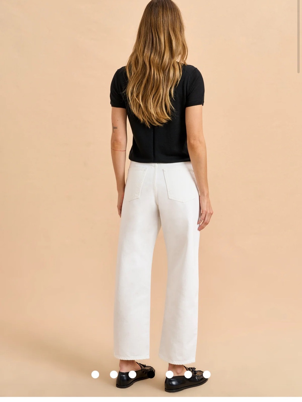 La Ligne The Marilyn Barrel White Jeans 29 - Picture 5 of 5